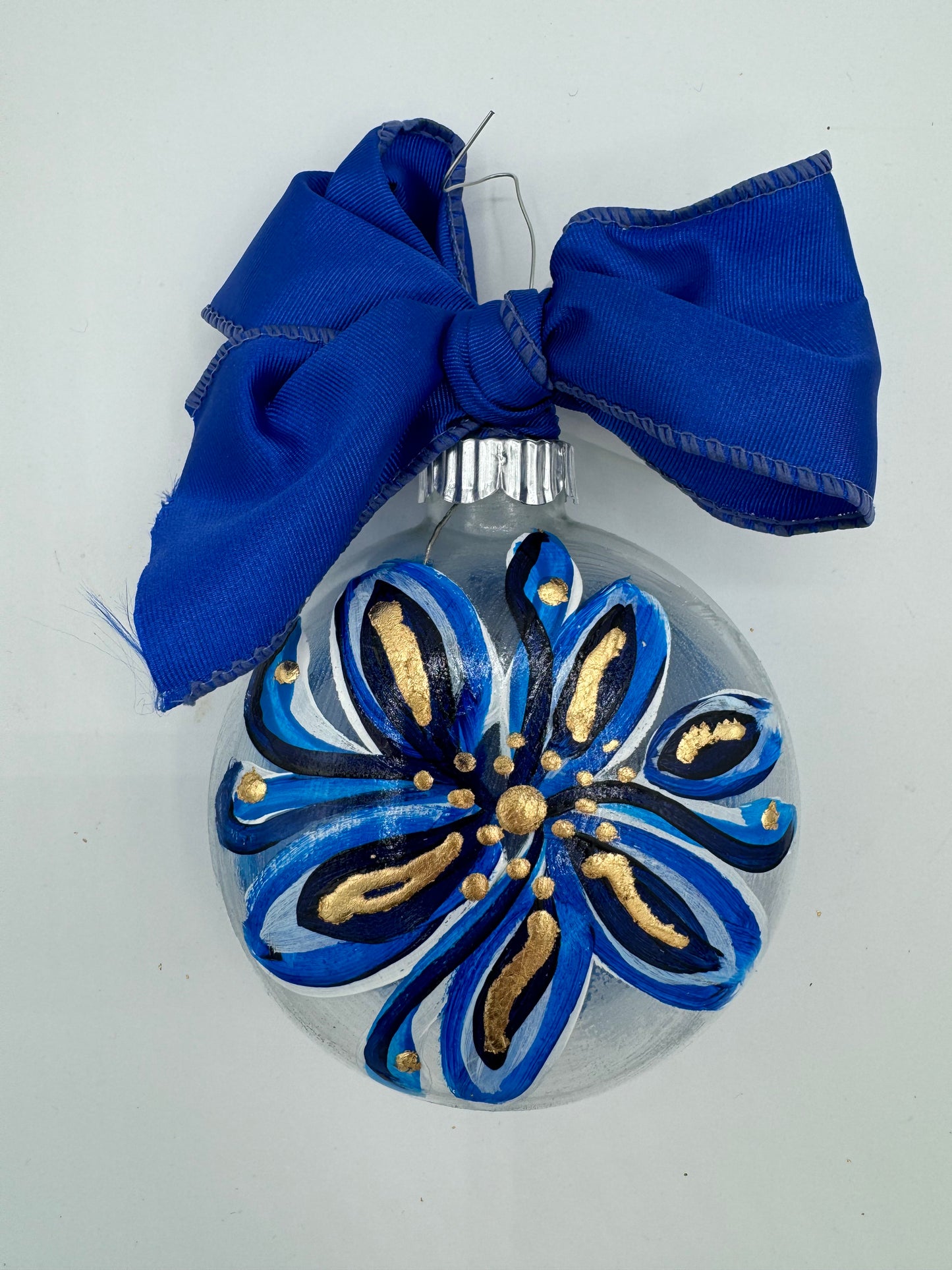 Large Chinoiserie Glass Globe Ornaments