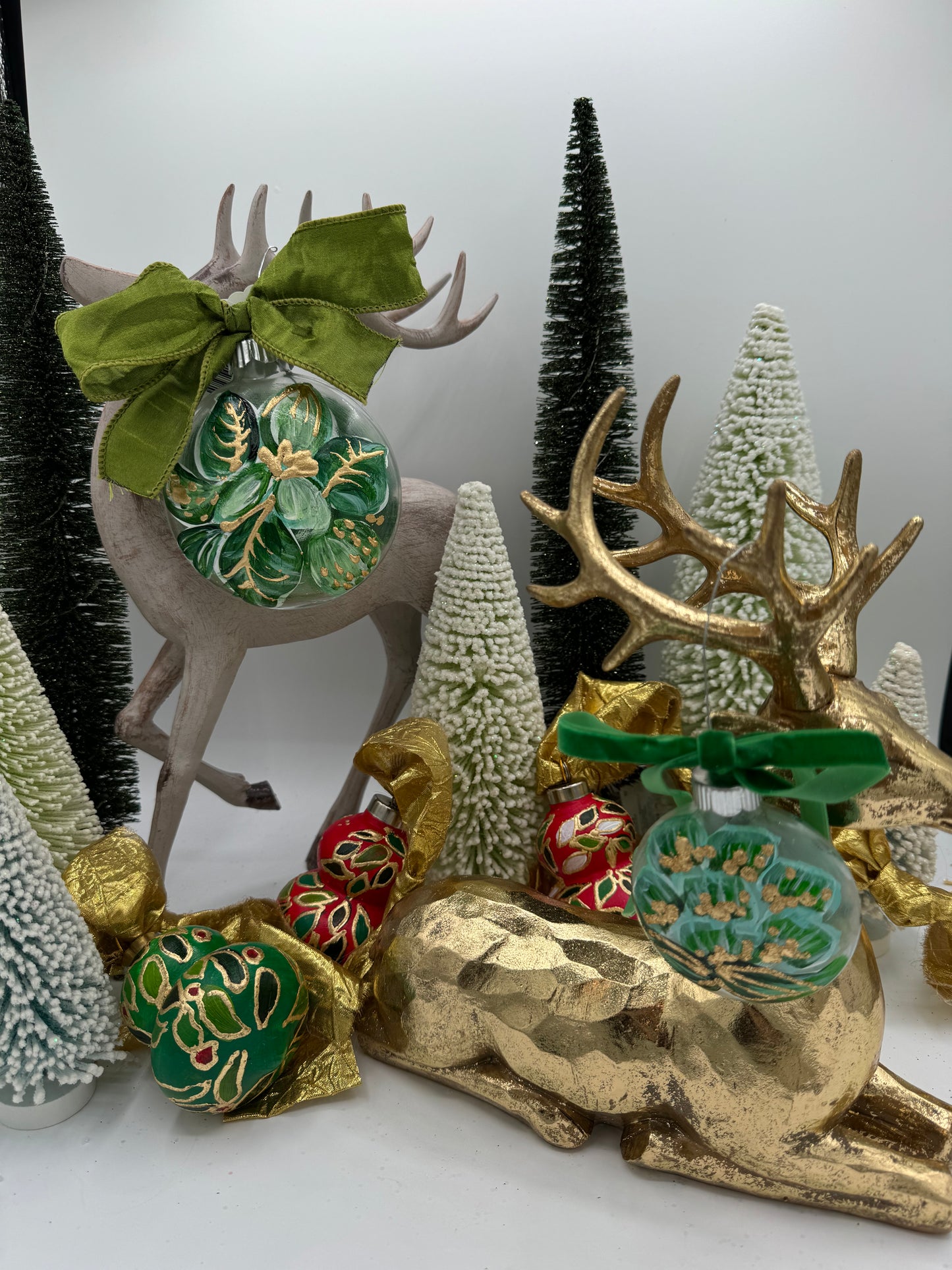 Grab Box of 5 Small Chinoiserie Ornaments