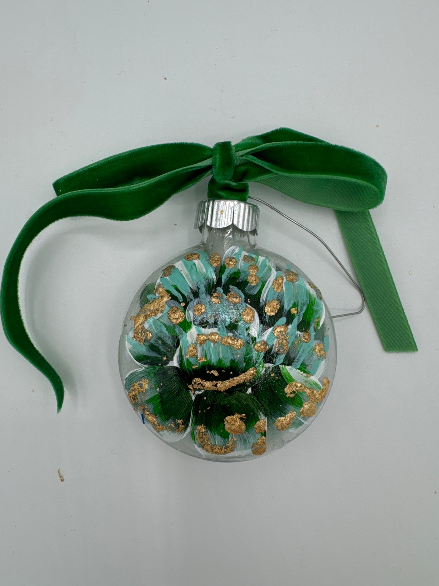 Small Chinoiserie Glass Ornaments